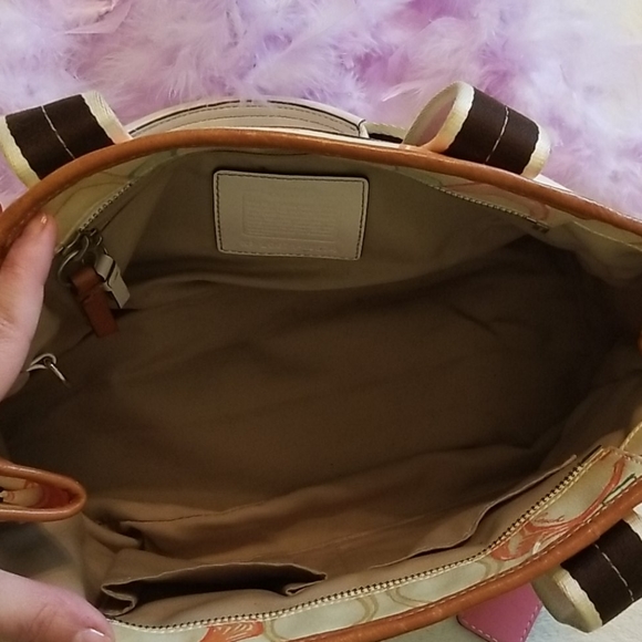 Coach Logo Signature C Print Multicolor Purse - Picture 6 of 12